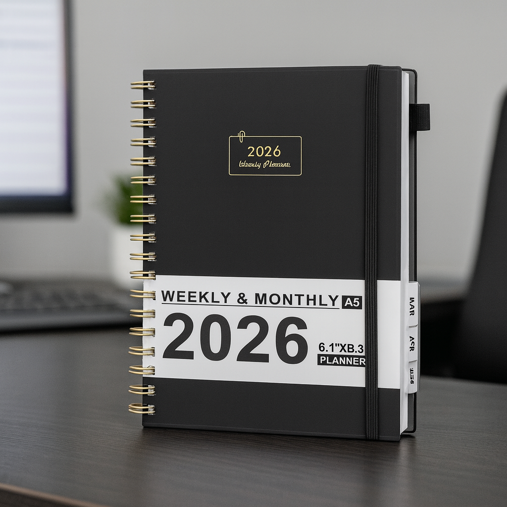 2026 Planner - 2026 Planner Weekly and Monthly from Jan. 2026 - Dec. 2026, Calendar Planner A5 Size thumbnail 2