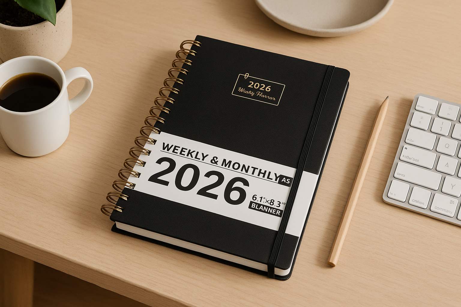 2026 Planner - 2026 Planner Weekly and Monthly from Jan. 2026 - Dec. 2026, Calendar Planner A5 Size thumbnail 3