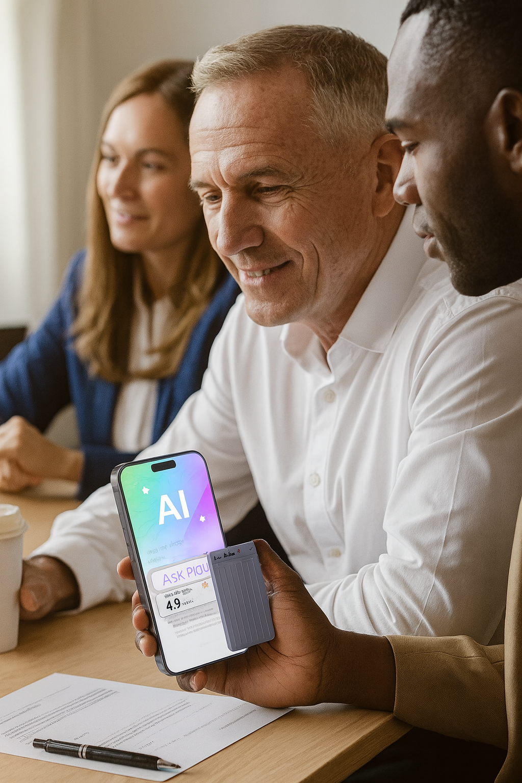 Plaud Note AI Voice Recorder, Voice Recorder w/Case, App Control, AI Transcribe & Summarize, Support 112 Languages, 64GB, Audio Recorder for Lectures, Meetings, Calls thumbnail 3