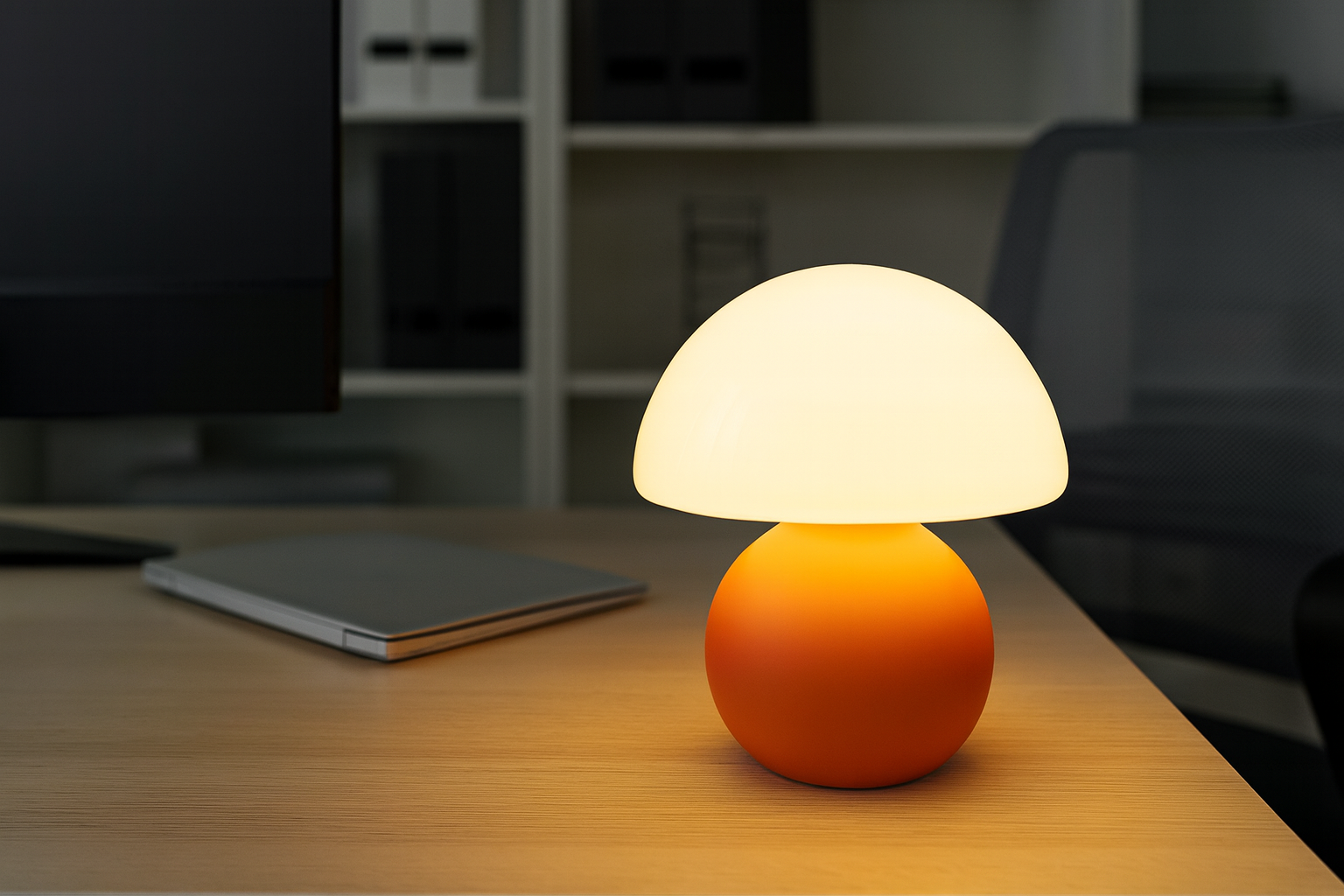 Dawnwake Mushroom Lamp Table Lamp - Cute Mini Modern Mid Century Lamp thumbnail 2