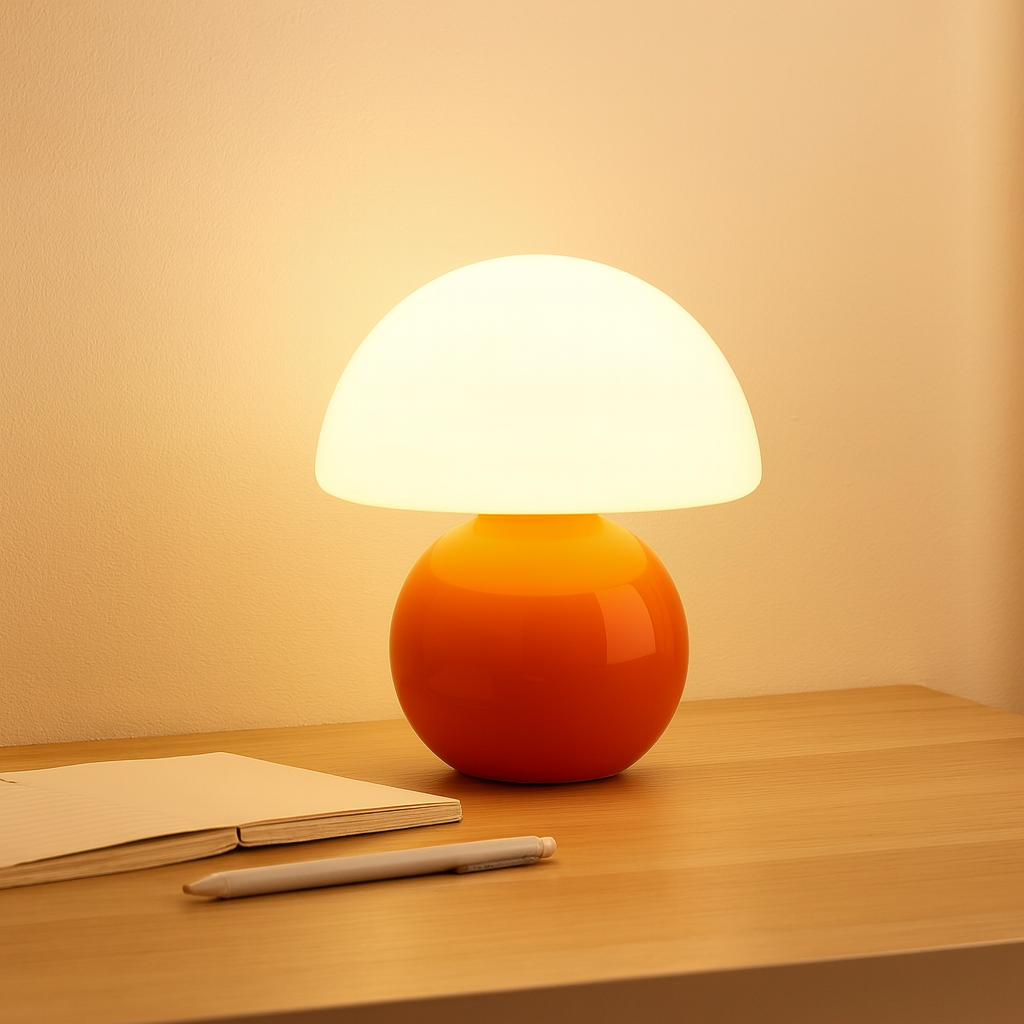Dawnwake Mushroom Lamp Table Lamp - Cute Mini Modern Mid Century Lamp thumbnail 3