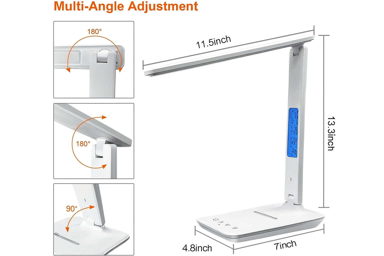 LED Desk Lamp with USB Charging Port thumbnail 3