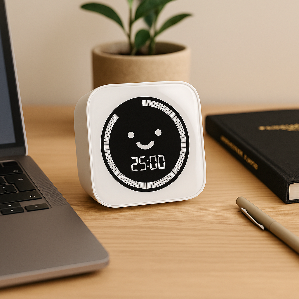 Visual Timer, 99 Minute Digital Kitchen Desk Timer for Office Supplies Home Productivity Management Tool Countdown Count Up, White thumbnail 2