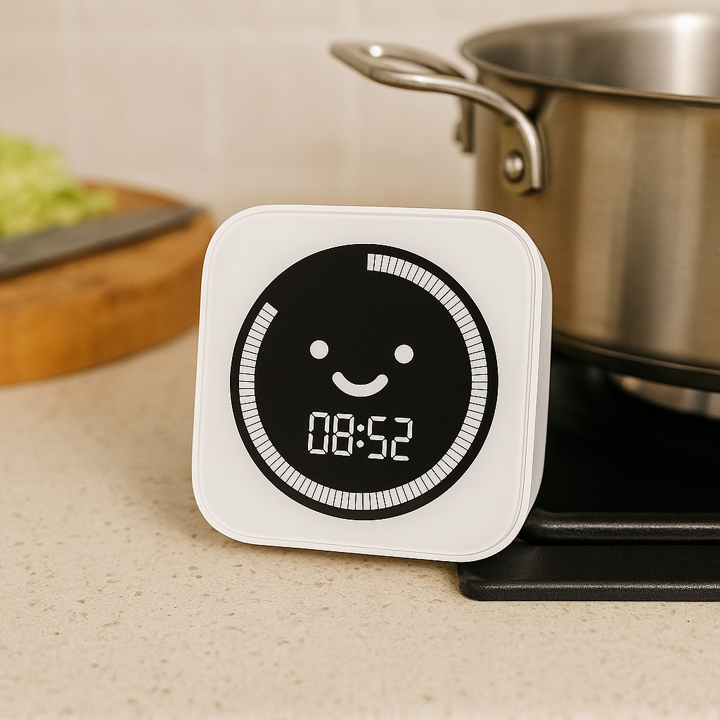 Visual Timer, 99 Minute Digital Kitchen Desk Timer for Office Supplies Home Productivity Management Tool Countdown Count Up, White thumbnail 3