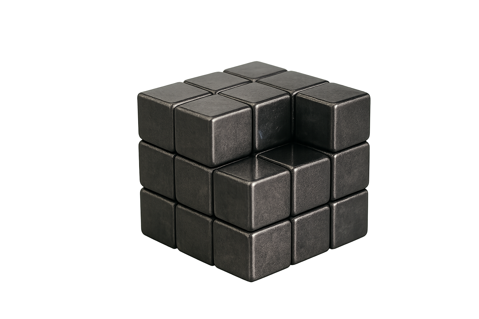 Fidget Balls Magnet Toy for Adults, Square Black Magnetic Stones, Magnet Hand Roller, Magnetic Rocks for Office, Cool Magnetic Gadget Sciencce Kit, Age 15+ (28PCS)