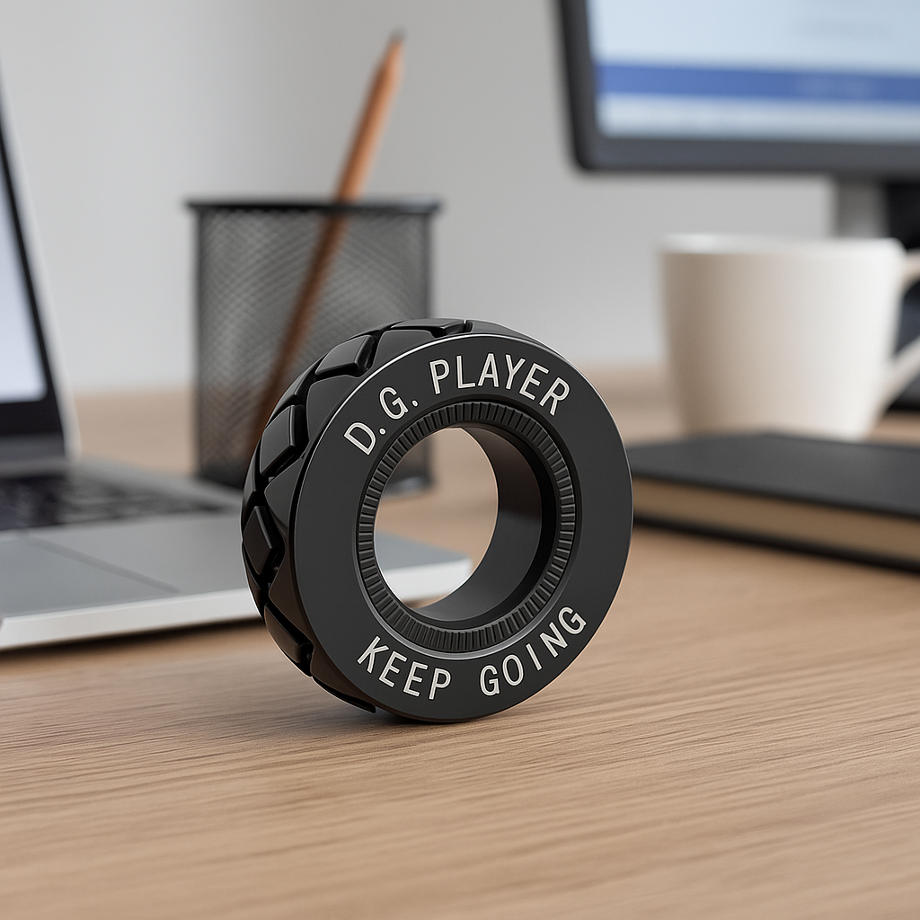 Adjustable Magnetic Fidget Spinner Ring - Premium Stainless Steel Stress Relief Toy for Adults & Teens, ADHD Anxiety Relief, Perfect for Office Work Study Travel, Unique Gift & Stocking Stuffer thumbnail 3