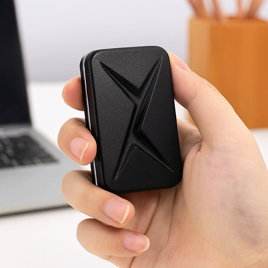 Fidget Toys Adults, Trackless Fidget Slider, Metal Magnetic Haptic Fidget Slider, Fidget Toys for Stress Relief, Cool Office Gadgets, Gift for Men (Black) thumbnail 2