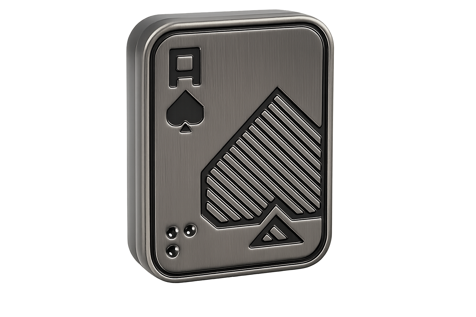 Fidget Slider, Metal Poker Push Card, Fidget Clicker, Fidget Toys for Adults, Relieve Stress Anxiety ADHD, Gift for Boyfriend, Husband and Father (Sliver A)