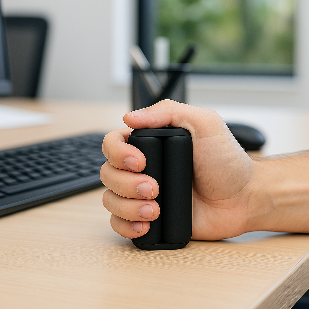 ONO Roller - Handheld Fidget Toy for Adults | Help Relieve Stress, Anxiety, Tension | Promotes Focus, Clarity | Compact, Portable Design (Junior Size/ABS Plastic, Black) thumbnail 3