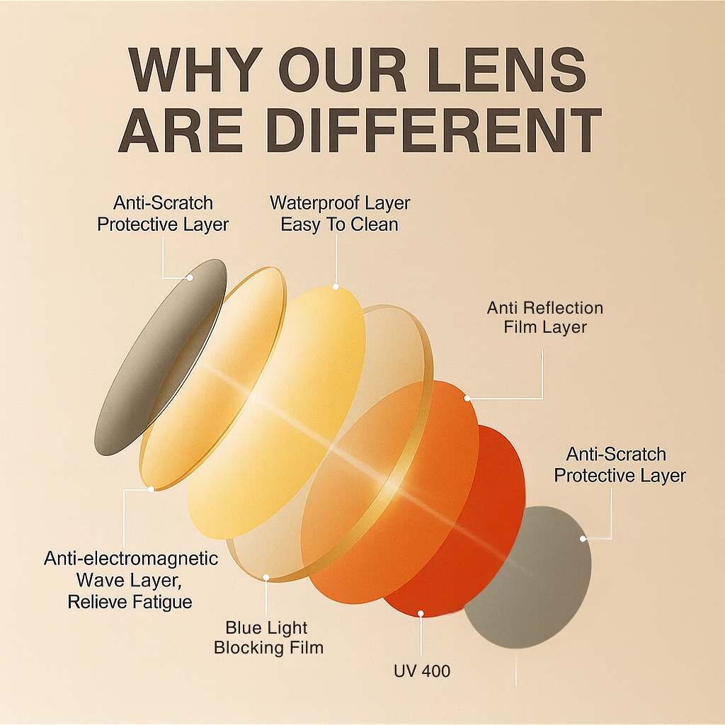 Premium Red Lens 99.9% Blue Light Blocking Glasses for Men & Women thumbnail 2