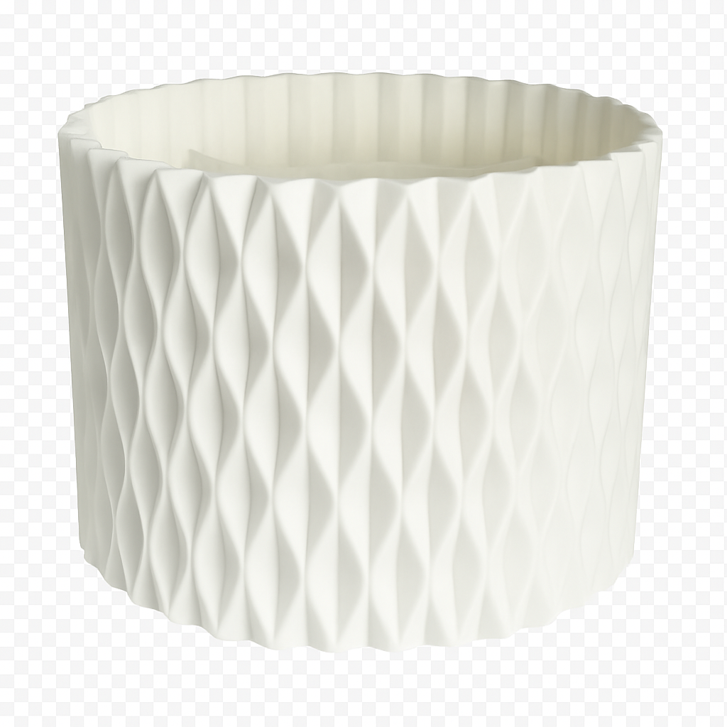 Rotating Pen Holder for Desk - 5 Slots Unique White Desk Organizer