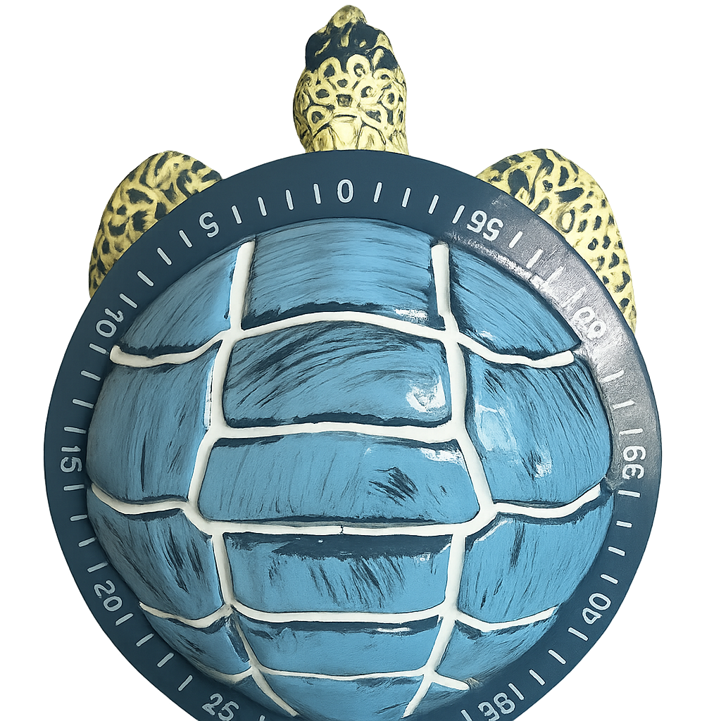 Visual Timer, Cute Clock Kitchen Magnets, Turtle Manual Timer, Loud Alarm Alert, Easy Turn Function, Time Management Tool, Mechanical Countdown for Household Classroom Office